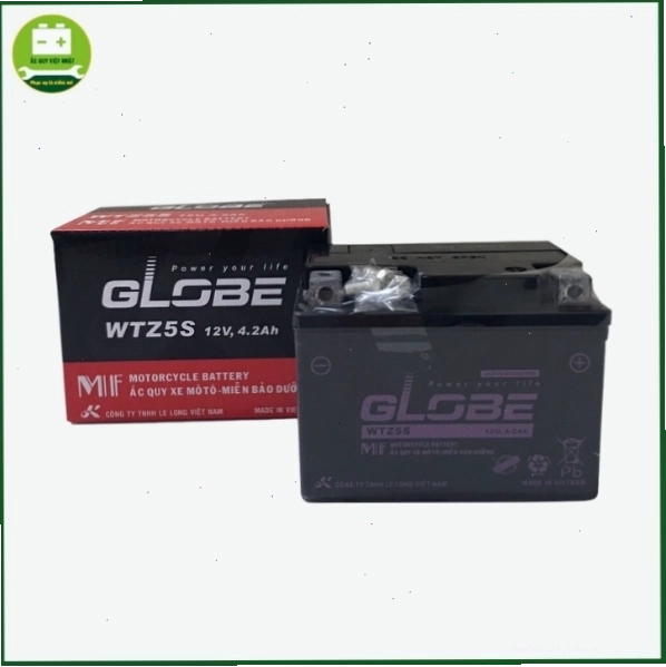 Ắc quy Globe WTZ5S là một lựa chọn thay thế cho xe máy Yamaha