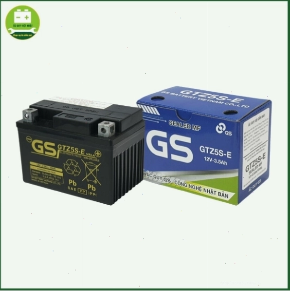 Ắc quy GS GTZ5S-E, loại phổ biến cho xe tay ga Honda