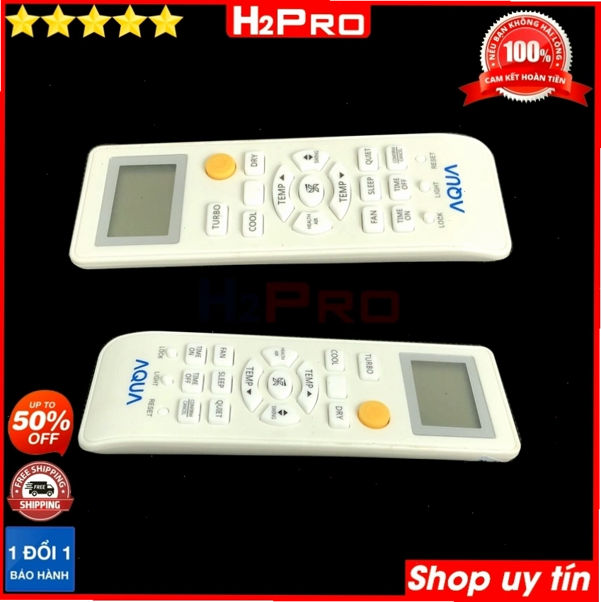 Bảng điều khiển điều hòa Aqua chi tiết các nút chức năng