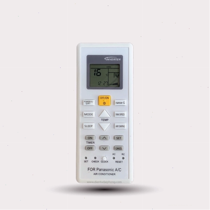 Bảng điều khiển điều hòa Panasonic Inverter 2 chiều Nanoe-G đời mới