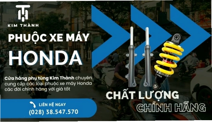 Bảo dưỡng giảm xóc trước Honda tại cửa hàng phụ tùng Kim Thành