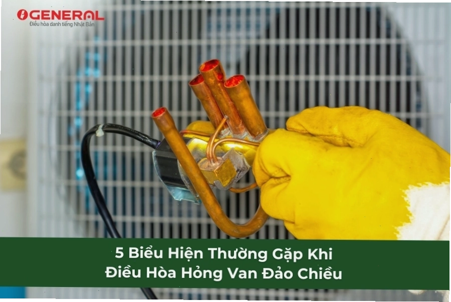 Biểu đồ tóm tắt các dấu hiệu hỏng van đảo chiều điều hòa LG
