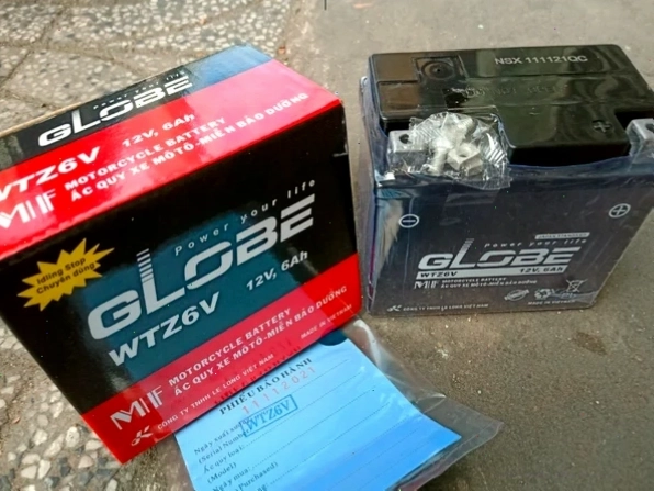 Bình ắc quy Globe WTZ6V 12V-6AH