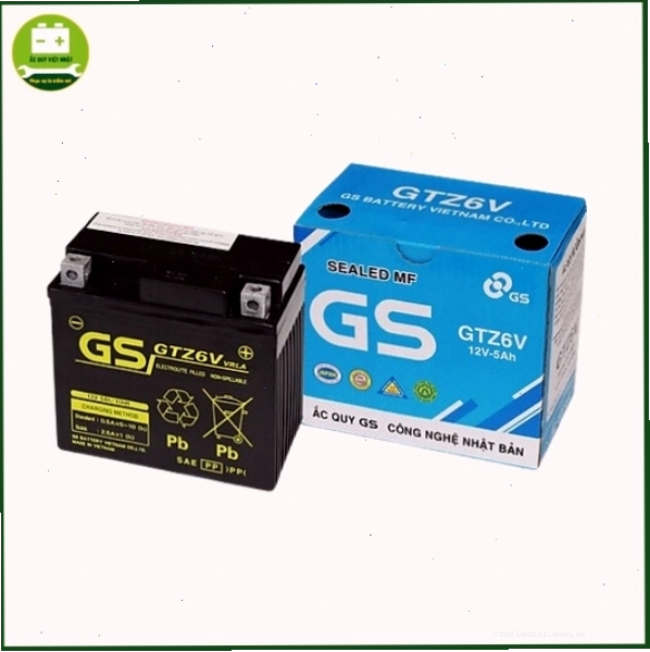 Bình ắc quy GS GTZ6V phù hợp cho xe máy Yamaha Exciter