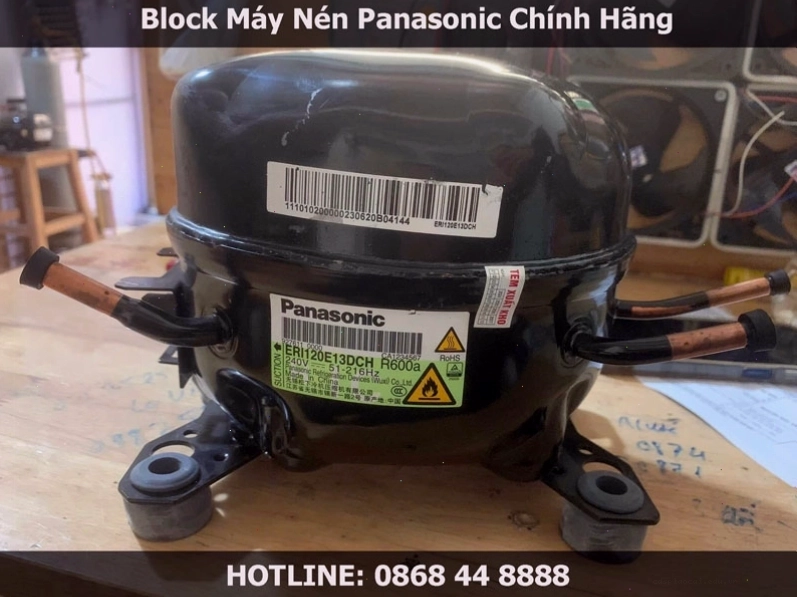 Block máy nén tủ lạnh Panasonic chính hãng