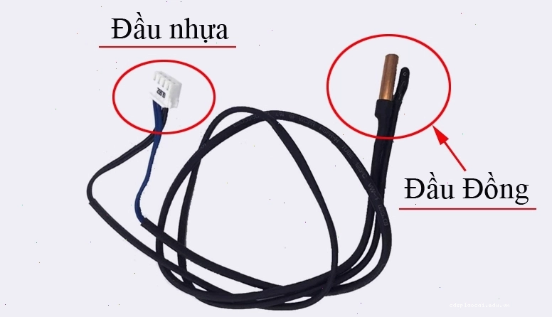 Bộ cảm biến nhiệt độ trên dàn lạnh điều hòa Gree