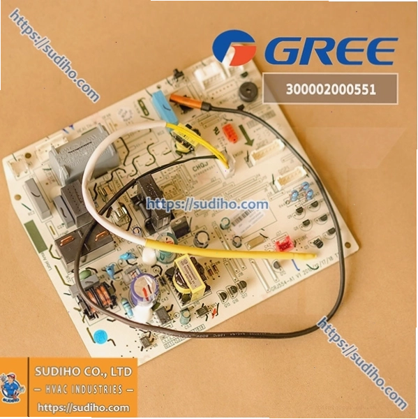 Bo mạch điều khiển dàn lạnh điều hòa Gree GWC18YD3-K6NNA1AI mã 300002000551