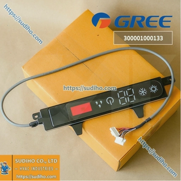Bo mạch hiển thị mắt nhận tín hiệu điều hòa Gree GWC09QBI mã 300001000133
