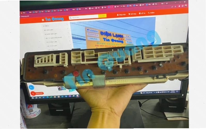 Bo mạch máy giặt Toshiba AWD980SV mới, chuẩn linh kiện chính hãng