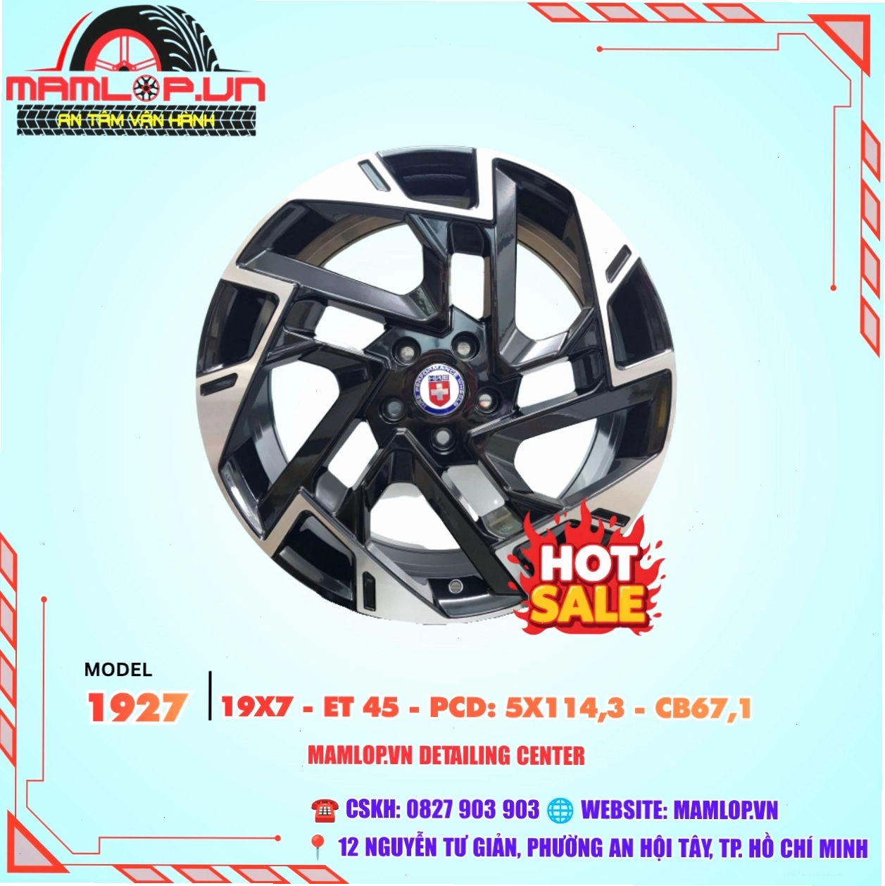 Bộ mâm Lazang 19 inch Kia Sportage, Sorento màu Balck Machined, có thể lắp cho Hyundai