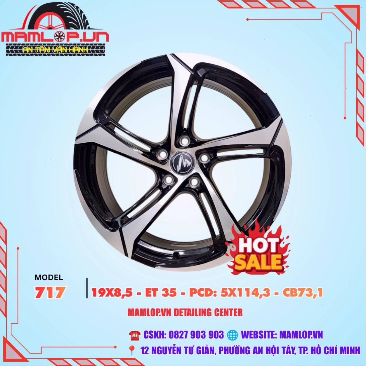 Bộ mâm Lazang MG size 19inch, có thể ứng dụng cho Hyundai