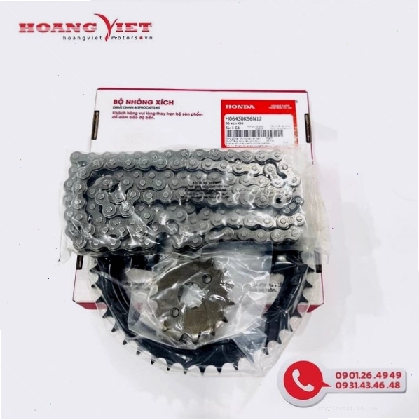 Bộ nhông xích K56 Honda dành cho Winner V1 V2