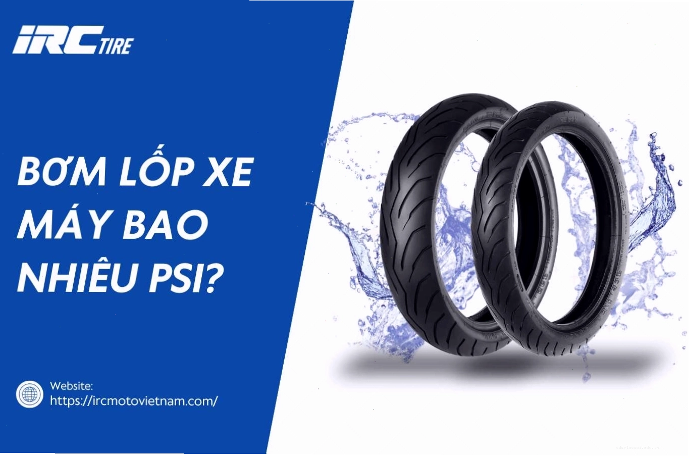 Bơm lốp xe máy bao nhiêu PSI