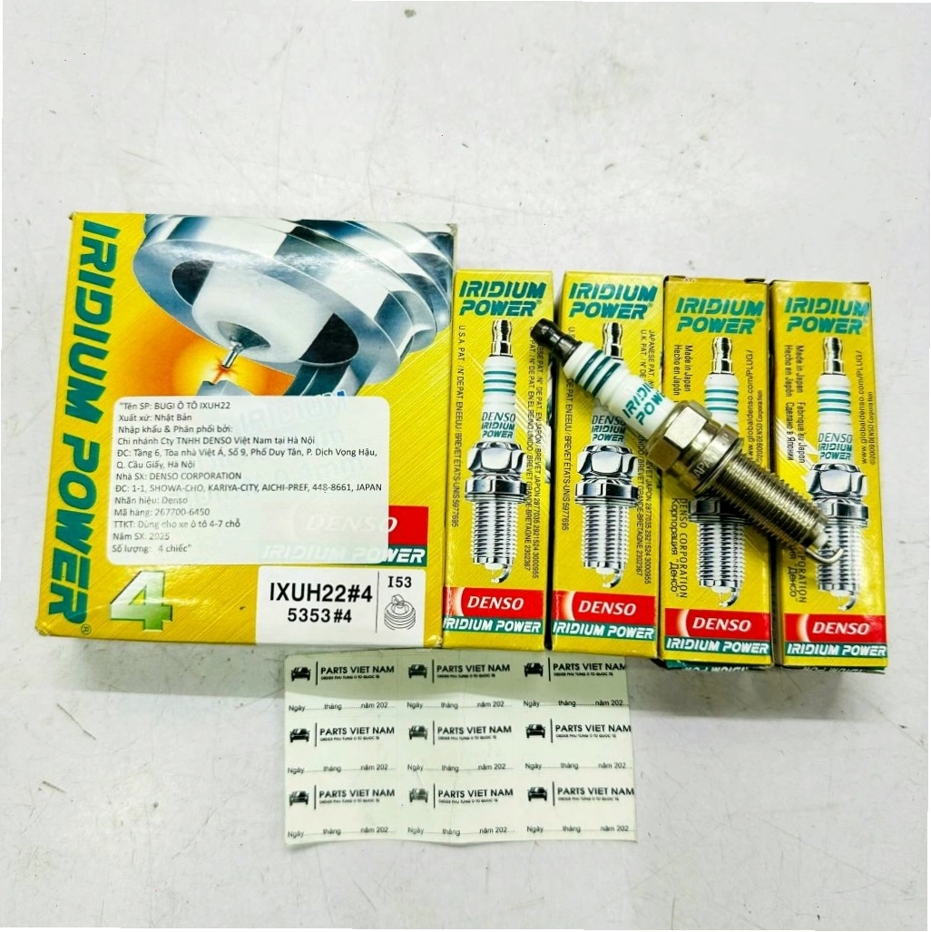 Bugi đánh lửa Iridium Denso Japan cho Honda Civic, CRV, Accord