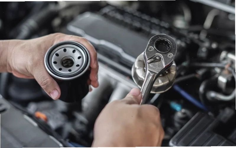 Các bước thay thế Lọc nhớt, Lọc dầu Mitsubishi