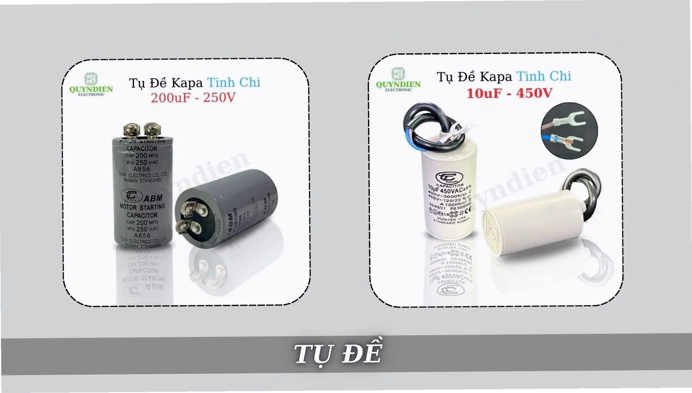 Các dòng tụ đề Kapa và ABM chuyên dùng khởi động motor, máy bơm, quạt công nghiệp