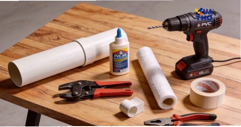 Các dụng cụ cần thiết để lắp đặt ống thoát nước điều hòa