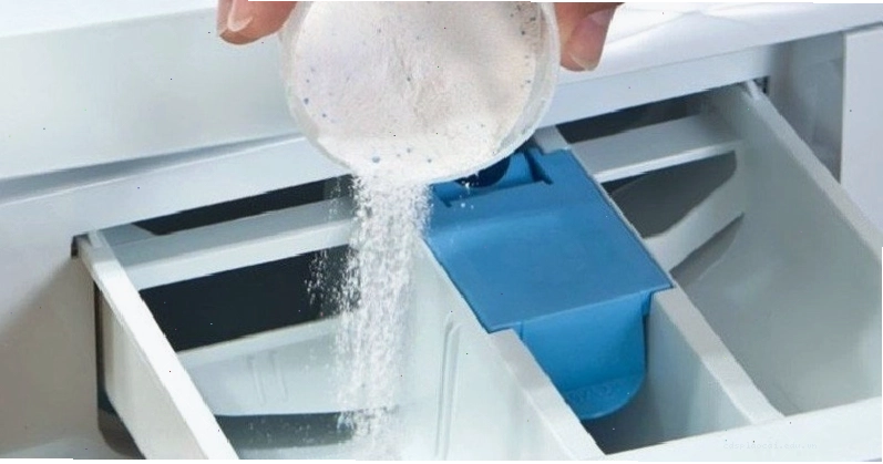 Các khay đựng chất tẩy rửa trên máy giặt Sharp