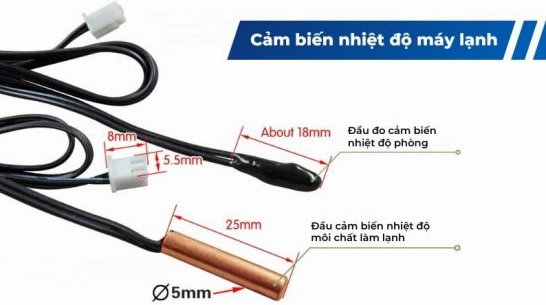 Cảm biến nhiệt độ điều hòa Casper: Chức năng, dấu hiệu hỏng và cách thay thế