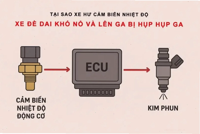 Cảm biến vị trí bướm ga (TPS) trên xe máy Honda