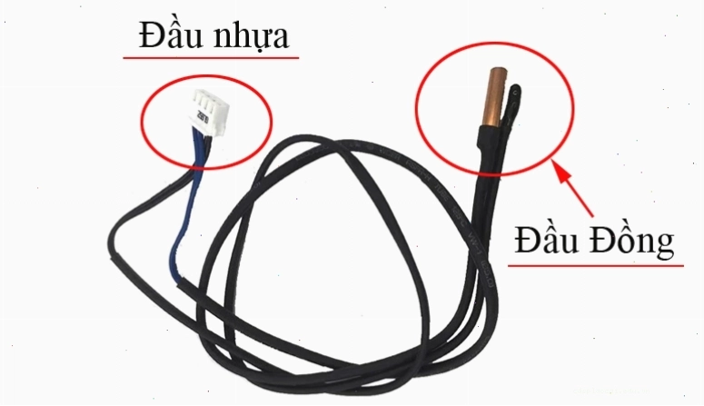 Cận cảnh bộ cảm biến nhiệt độ cho điều hòa