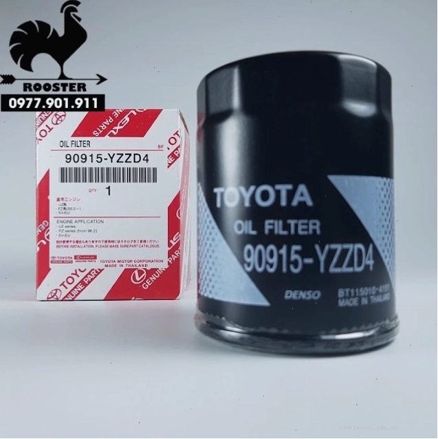 Cận cảnh lọc dầu nhớt Toyota với cấu tạo bên trong