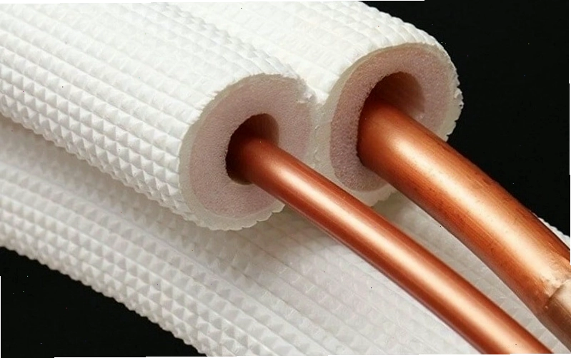 Cận cảnh ống đồng máy lạnh chất lượng cao