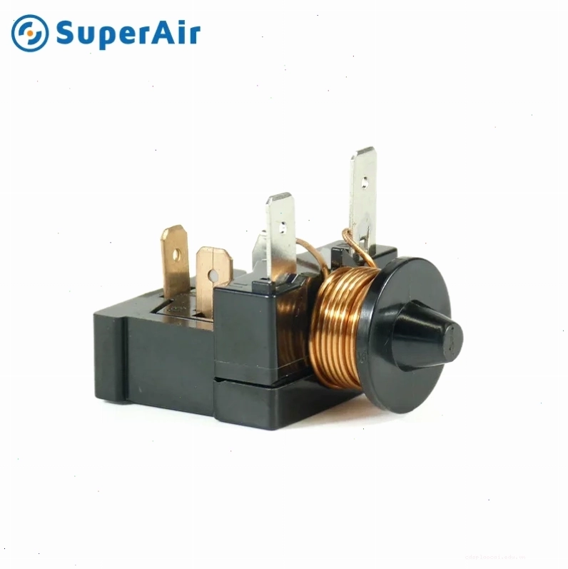 Cận cảnh rơ le bảo vệ máy nén tủ lạnh