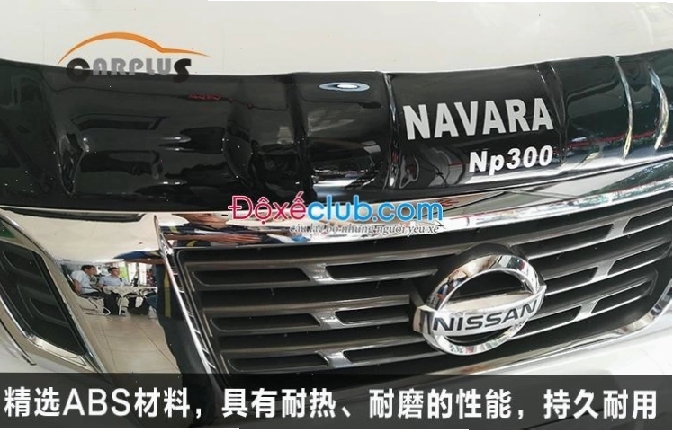 Cánh lướt gió nắp Capo Nissan Navara NP300 - phụ kiện tăng tính khí động học