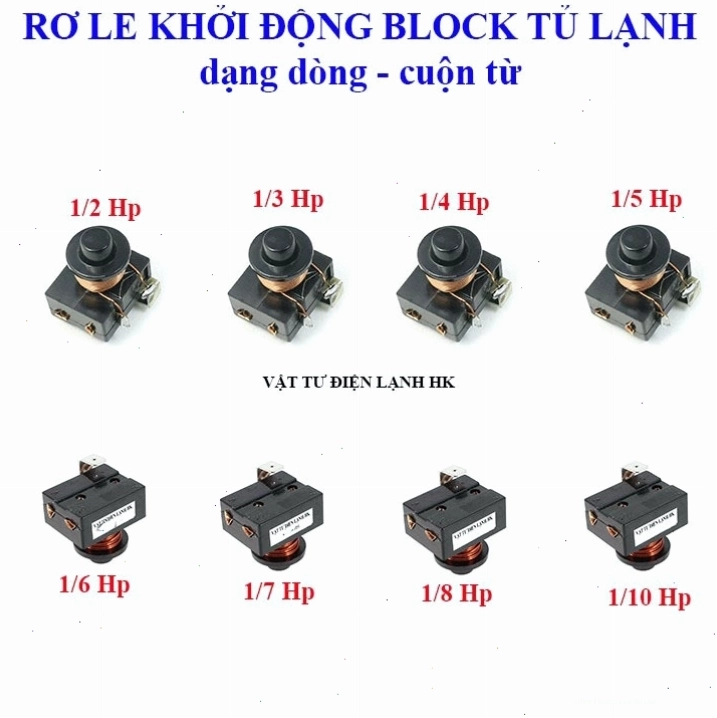 Cấu tạo bên trong của rơ le khởi động tủ lạnh Beko