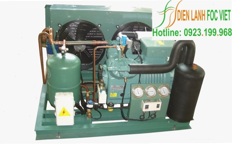 Cấu tạo chi tiết của cụm máy nén dàn ngưng Sanyo