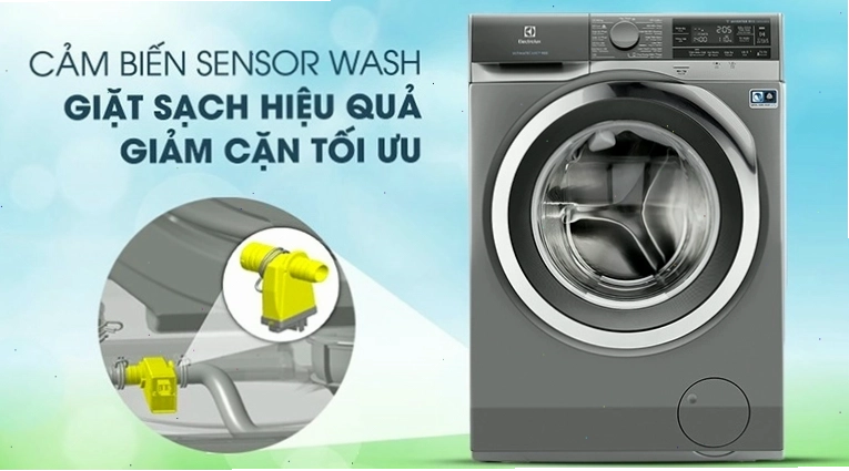 Cấu tạo của cảm biến Sensorwash trên máy giặt Electrolux