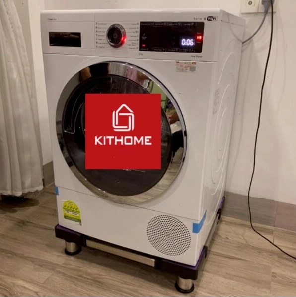Chân đế máy giặt Hitachi giúp giảm rung và bảo vệ sàn nhà