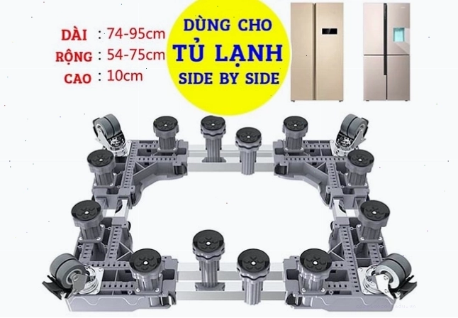 Chân đế tủ lạnh kích thước lớn phù hợp cho tủ side by side