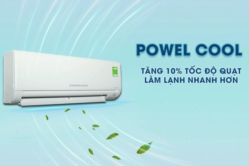 Chế độ Power Cool trên điều hòa Mitsubishi làm lạnh nhanh
