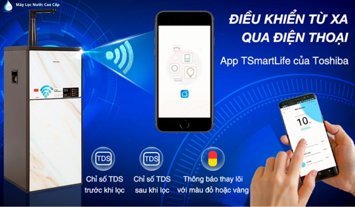 Công nghệ điều khiển từ xa trên máy lọc nước Toshiba