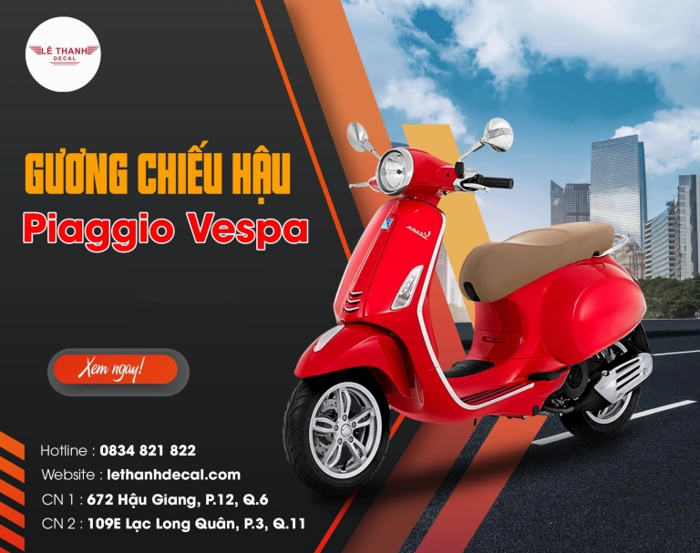 Đánh giá Bộ Gương Chiếu Hậu Piaggio Vespa Sprint: Chất lượng và Lựa chọn Tối ưu