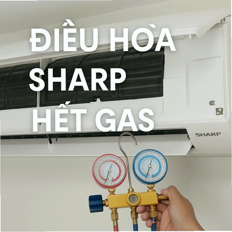 Dấu hiệu điều hòa Sharp hết gas và cần nạp thêm
