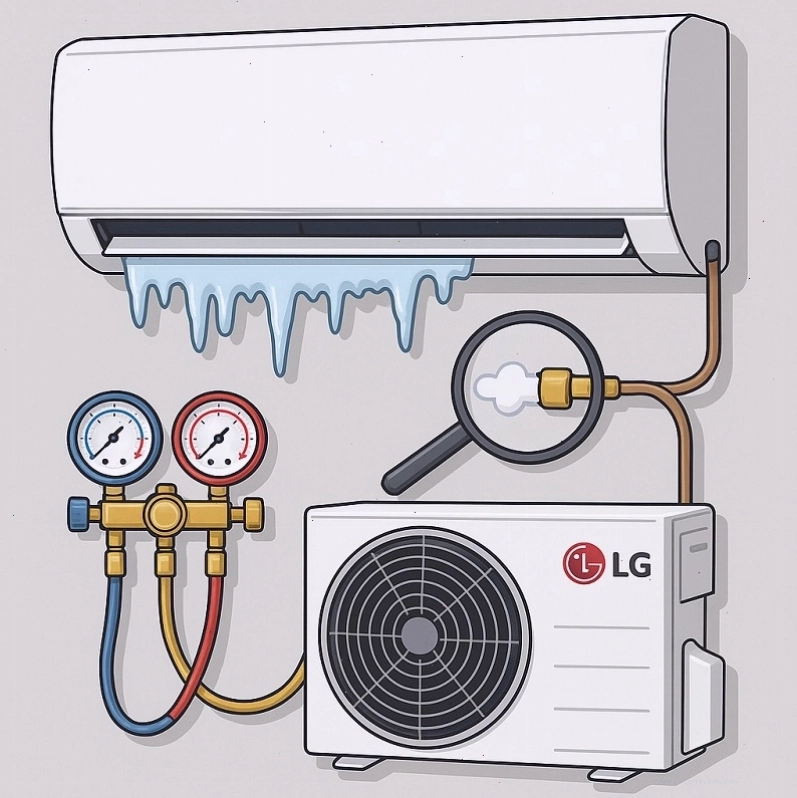 Dấu hiệu nhận biết điều hòa LG hết gas và cách khắc phục