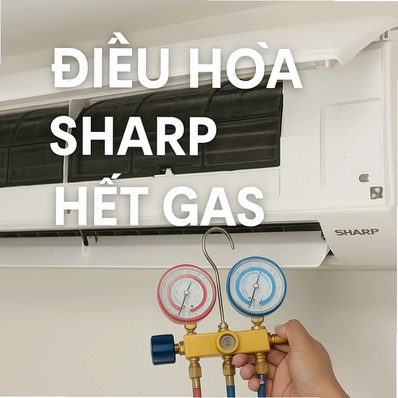 Dấu hiệu nhận biết điều hòa Sharp hết gas, cần kiểm tra ống dẫn gas