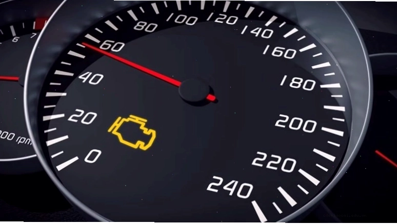 Đèn Check Engine cảnh báo lỗi cảm biến oxy trên xe ô tô