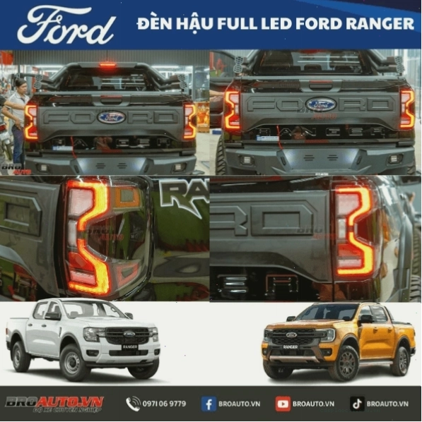 Đèn hậu Full LED cho Ford Ranger 2023