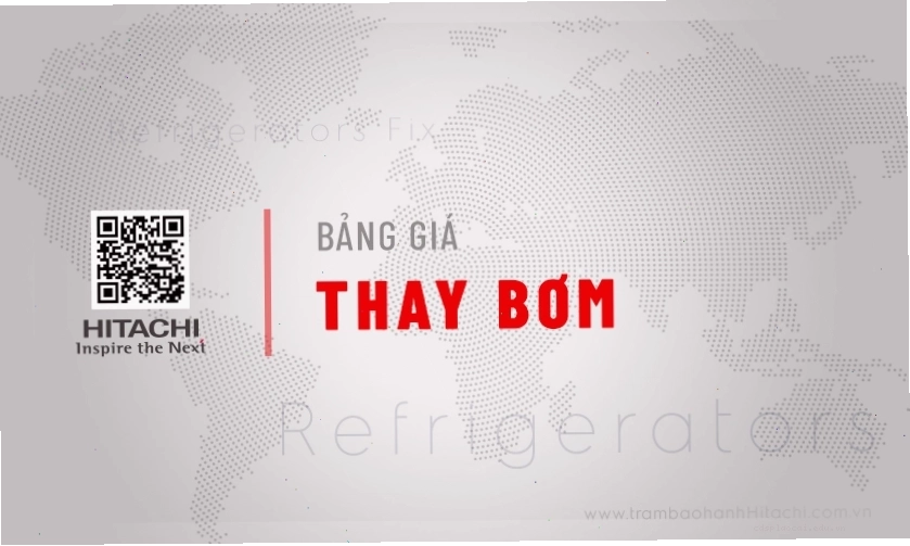 Dịch vụ thay bơm nước và van cấp nước tủ lạnh Hitachi