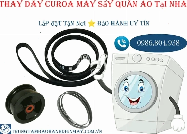 Dịch vụ thay dây curoa máy sấy Whirlpool chuyên nghiệp tại Hà Nội