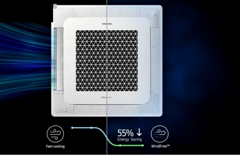 Điều hòa âm trần Samsung sử dụng gas R32 với công nghệ Inverter tiết kiệm điện