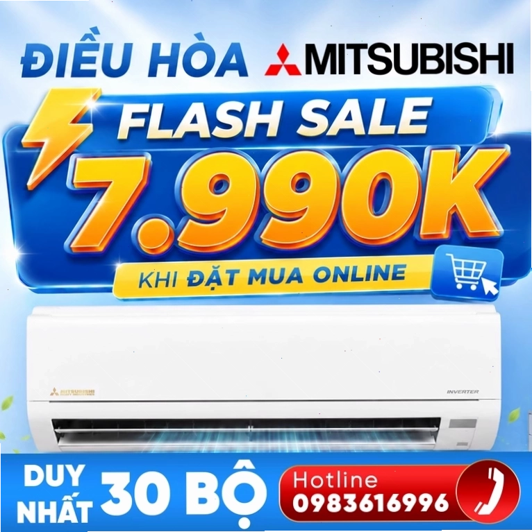 Điều hòa Mitsubishi SRK10YZP-W5 9000Btu 1 Chiều Inverter