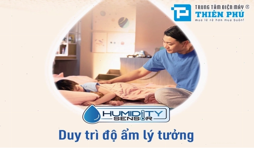 Điều hòa Panasonic với tính năng cảm biến độ ẩm Humidity Sensor