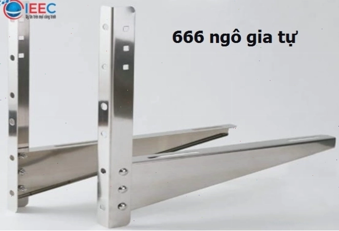 Giá treo chữ L bằng inox cho dàn nóng điều hòa