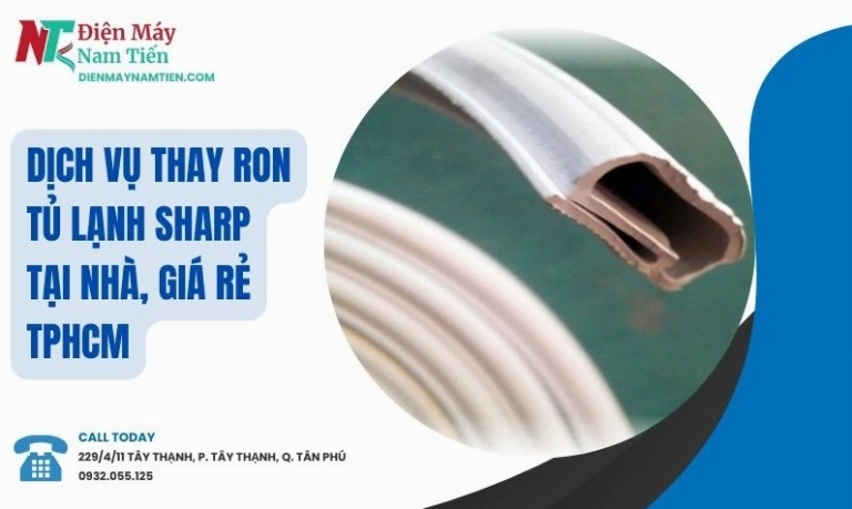 Gioăng cửa tủ lạnh Sharp: Hướng dẫn chọn mua và thay thế tại nhà