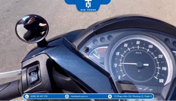 Gương cầu lồi xe máy Yamaha có thiết kế đặc biệt, dễ nhìn